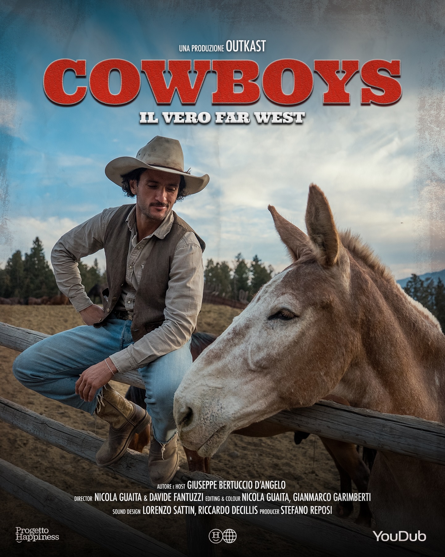 vita cowboy oggi, reportage Progetto Happines, Giuseppe con cowboy